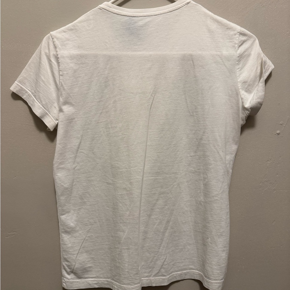 Prada Cream/White Tee with Black Beaded Collar - Picture 9 of 9
